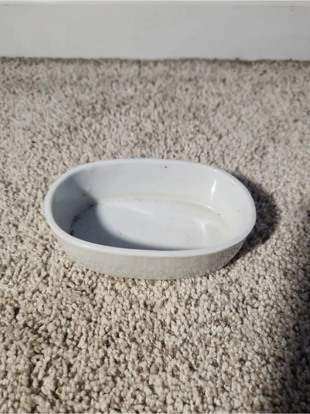 Vintage White Ceramic Oval Planter Liner Base Undertray Replacement Drip Saucer